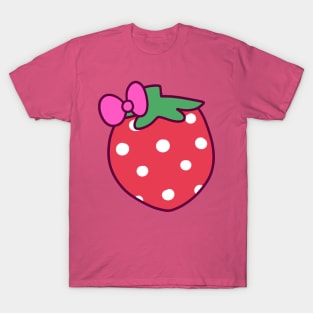 Pink Bow Strawberry T-Shirt